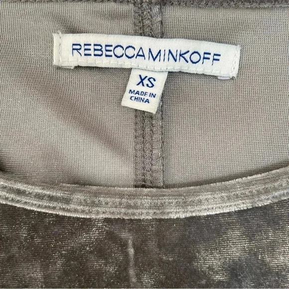 Rebecca Minkoff Alana Velvet High/Low Top - Picture 7 of 7